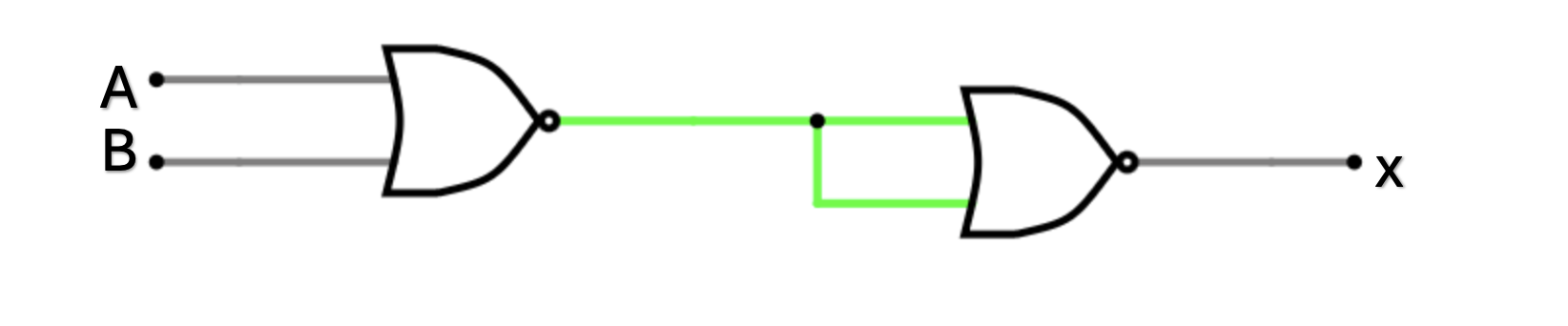 NOR Gate OR Function Diagram